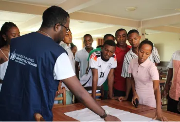 National UN Volunteer, Pierre Yvan Miharisoa, is a Specialist in Law, Gender, and Communications with the Office of the United Nations High Commissioner for Human Rights.