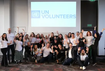 UN Volunteers from Europe and Central Asia during a capacity development and learning event in Poland (2022).