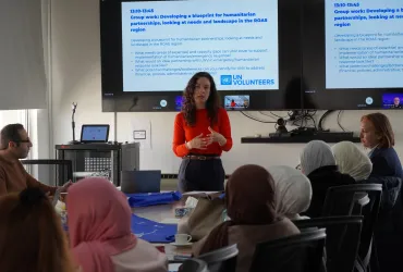 Svenya Meyer discusses UNV's support to humanitarian operations in the Middle East.