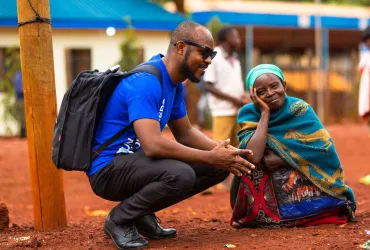 Volunteers support communities in Tanzania. Photo referenced in the 2026 SWVR campaign.