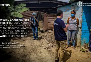 Saúl Velasco, International UN Volunteer within FAO Venezuela