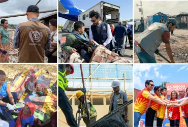 Photos of UN Volunteers around the world