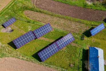 Satellite imagery showing the solar project with mini-grid installation.