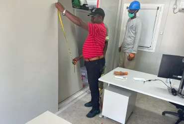 Wenceslas Wanjala, UN Volunteer Associate Compound Management officer with UNHCR Somalia, goes about his duties. 