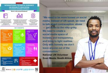 Sven Meela is a national UN Volunteer Social Media Fellow with UNFPA in South Africa, supporting social media conversation on reproductive health.