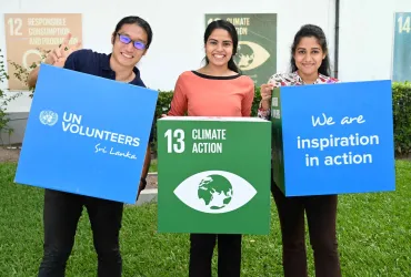 UN Volunteers from UNDP Sri Lanka’s Climate and Environment Team