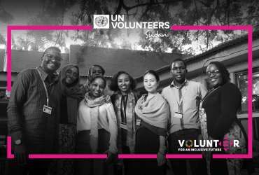 UN Volunteers in Sudan brainstorming for International Volunteer Day in 2019.