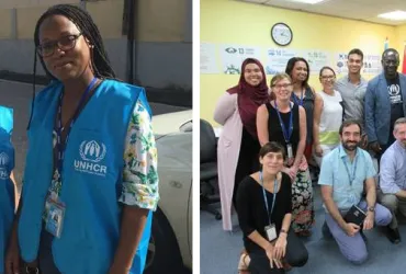 UNHCR Trinidad and Tobago team with UNHCR Assistant High Commissioner and mission representatives.