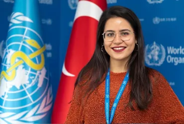 Elif Görkem Arslantürk, a national UN Volunteer serving with WHO as an interpreter/translator.