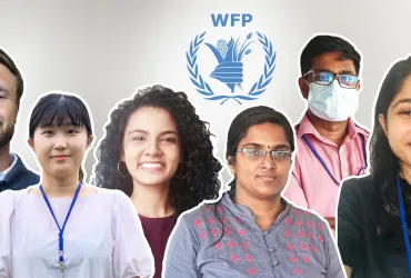 UN Volunteers Frans Elinder (Sweden), Sohee Lee (South Korea), Saanaaree Manoratna, Usitha Rajeevan, Prabuddha Boralugoda, Sathsara Deyalage (Sri Lanka) are supporting WFP Sri Lanka's  work to address food insecurity, ensure resilience building, and support livelihoods. 