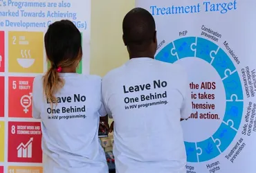 Participants at one of the HIV/AIDS fundraising workshops organized by UNDP in Uganda.