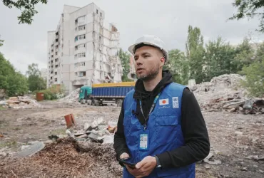 UN Volunteer Engineers advance UN system-wide rebuilding efforts in Ukraine.