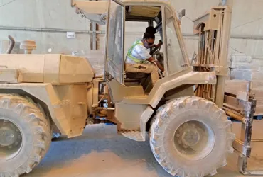Nono Noelle Molipo Bilepo, a UN Volunteer Movement Control Officer with the UN Support Office for Somalia, managing logistics during her assignment.
