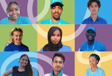 UN Volunteers with the UNICEF UNV Youth on the Move Programme 2025 edition.