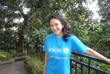 Zoe Rimba, Volontaire nationale, spécialiste auprès de l'UNICEF Indonésie.