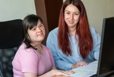 Enaida Alispahić, UN Volunteer with UNDP Bosnia and Herzegovina is one of the people with Down Syndrome supporting UNDP's ReLOaD2 project.