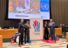 The global launch of the International Volunteer Year 2026 at the UN General Assembly with the Madam President of the UNGA, UNV Executive Coordinator, and the co-conveners of the event from Germany and Kazakhstan.