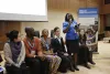 Judith Otieno, international UN Volunteer Gender Programme Analyst, speaks during the side event ‘Women, Peace and Volunteerism: Partnerships for Sustaining Peace’ held at the Permanent Mission of Germany to the UN.