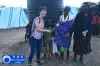 Asako Ikegami, UN Volunteer Education Project Officer under the Human Resource Development Programme, serving with UNESCO. Here, she visits internally displaced persons in Baringo County, Kenya.