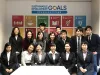 UN University Volunteers from Japan at a debriefing event in 2018.