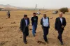 Alatau-Balkhash Kistaubayev (first from right), UN Expert Volunteer with UNDP Kazakhstan, with project consultants on their field trip to pilot territory of Turkestan, Kazakhstan.