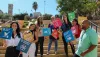 UN Volunteers in Lebanon celebrating the contribution of volunteers to the Sustainable Development Goals on International Youth Day.