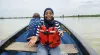 UN Volunteer Rafiat Atanda films a documentary showing UNODC’s work in communities across Bayelsa State, Nigeria.
