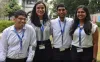 Kasunjith Sataranachchi (left), with his fellow Youth Leads at UNDP, Sri Lanka.