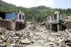 The village of Nuwakot destroyed after Nepal's 2015 earthquake.