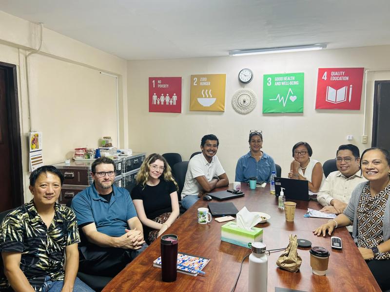 Kyra Haberlin (third from left) is a UN Youth Volunteer Climate Change and Youth Associate with the UN Resident Coordinator’s Office in the Federated States of Micronesia.