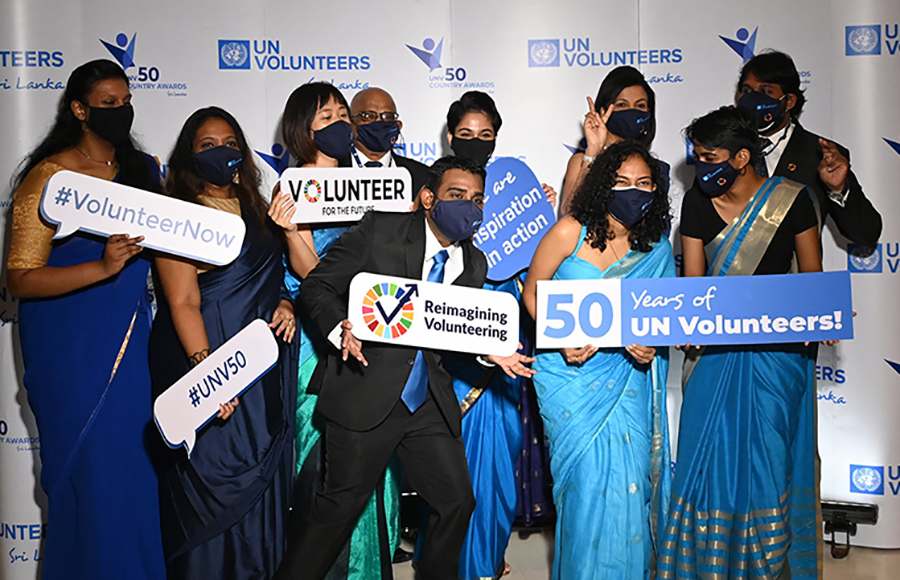 The UNV50 country awards in Sri Lanka recognized organizations and individuals who have advocated, integrated and promoted volunteerism in the country.